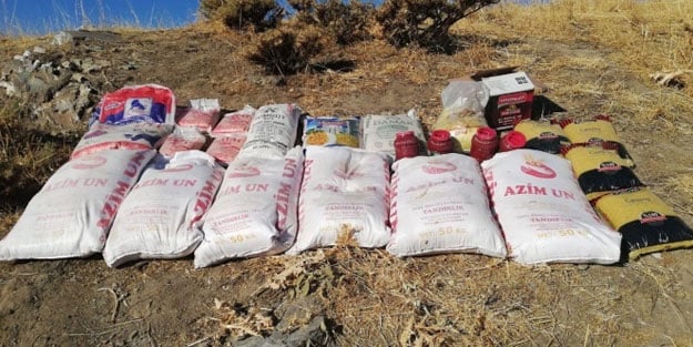 Bitlis'te 650 kilogram yaşam malzemesi ele geçirildi