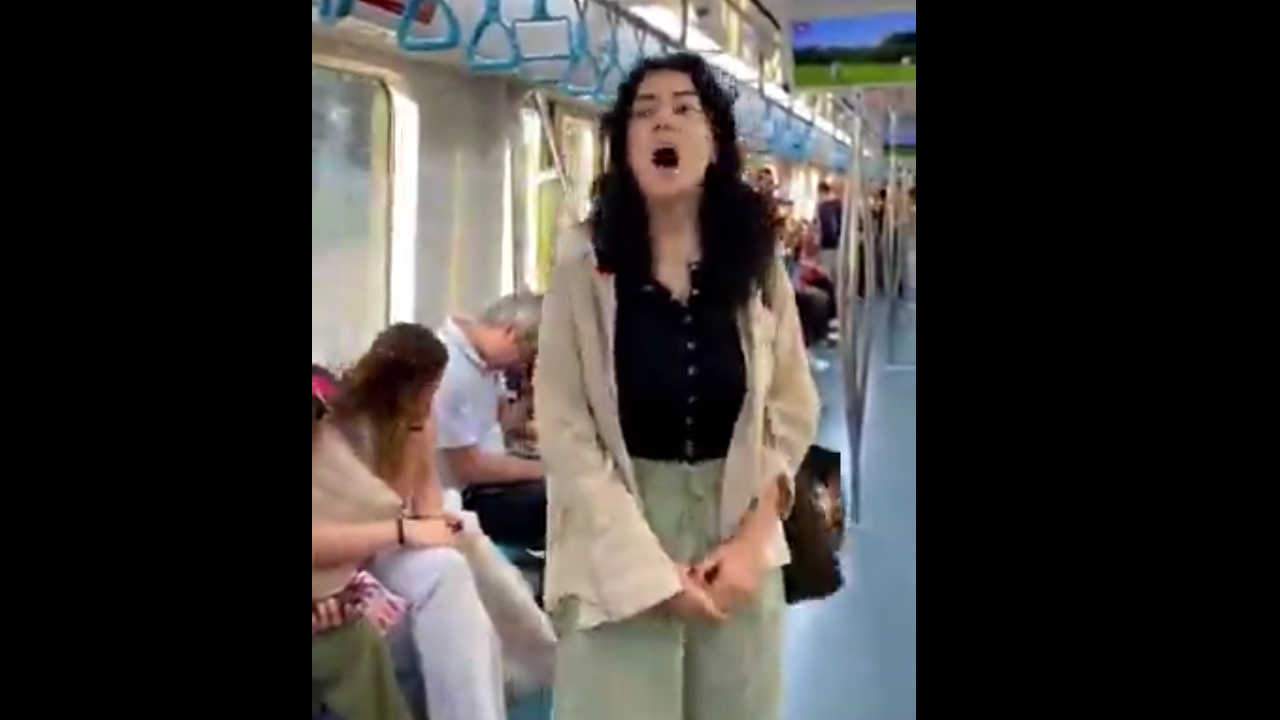'Bizden daha cesurlar' Marmaray'da LGBT propagandası yapan kadına çevreden tek kelime edilmedi
