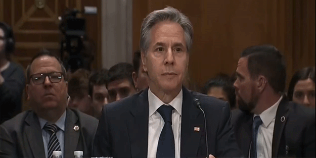 Blinken'a Senato'da sert sözler: Gazze Kasabı olarak hatırlanacaksın!