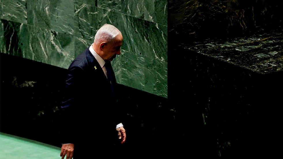 BM’de konuşurken 77 ülke üyesi salonu terk etti! Soykırımcı Netanyahu’ya küresel tokat