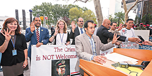 BM’de Sisi’ye protesto