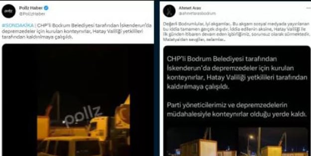 'Bodrum Belediyesi'nin yardımı engellendi' iddiasına yalanlama!