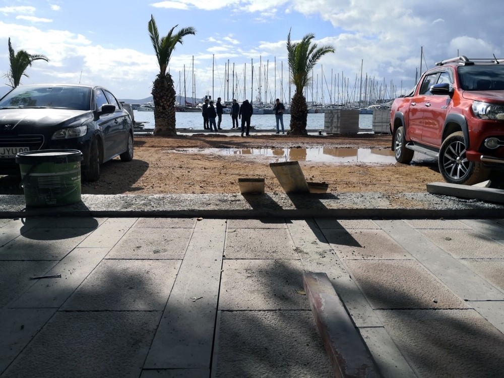Bodrum Limanı’nda çalışmalar devam ediyor 