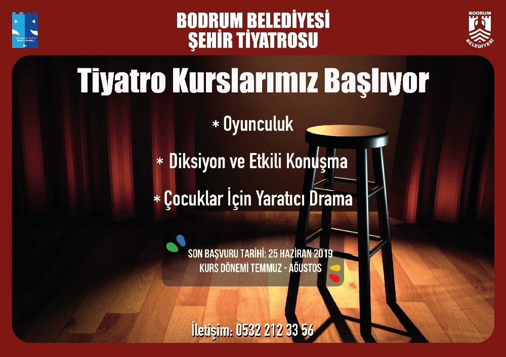 Bodrum Şehir Tiyatrosu kursları başlıyor 