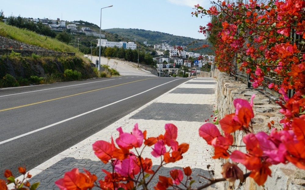 Bodrum yollar yenileniyor 
