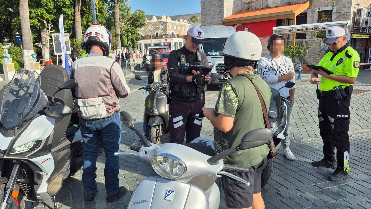 Bodrum'da 1 saatte yaklaşık 500 bin TL ceza kesildi