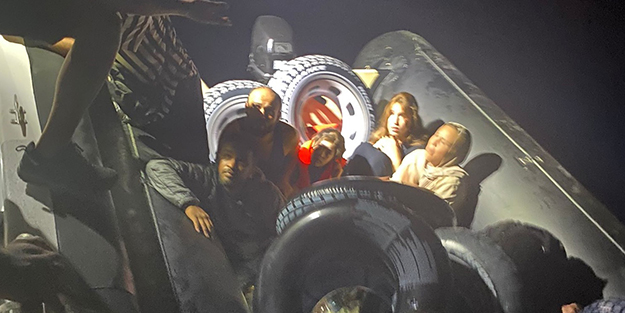 Bodrum'da 14 düzensiz göçmen yakalandı