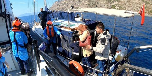 Bodrum’da 25 düzensiz göçmen yakalandı