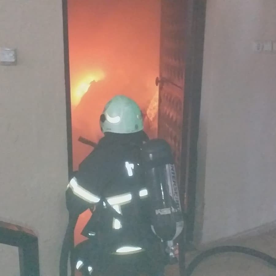 Bodrumda çıkan yangın korkuttu 