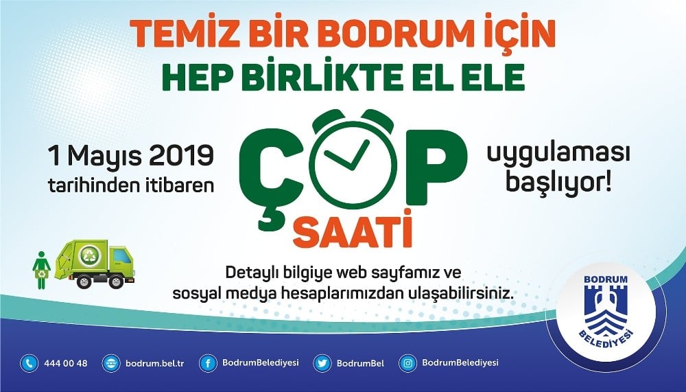 Bodrum’da ’çöp saati’ uygulaması başlıyor 
