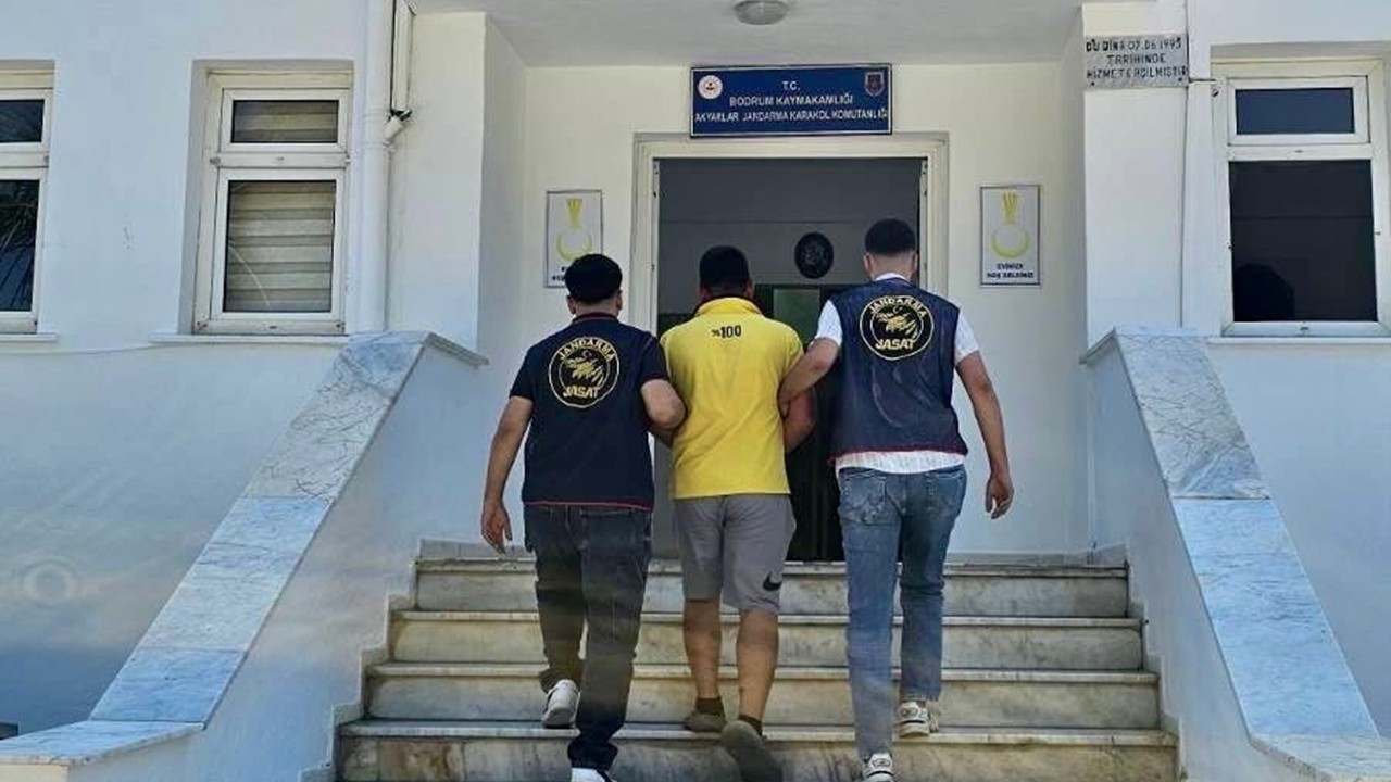Bodrum’da hakkında 16 yıl hapis cezası bulunan hırsızlık şüphelisi yakalandı