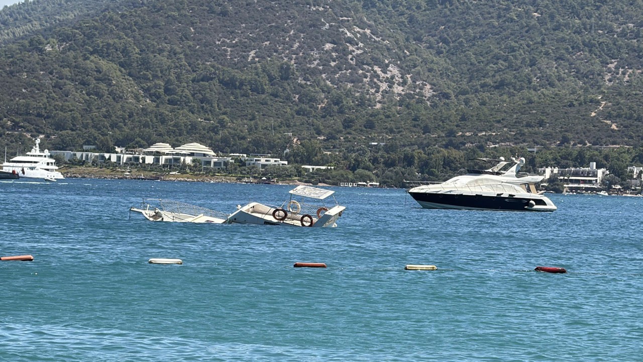 Bodrum’da kabus! Tekne sulara gömüldü