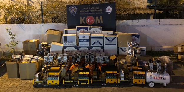 Bodrum'da kaçakçılık operasyonu