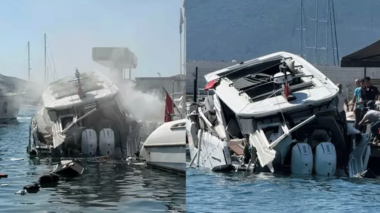 Bodrum'da korkutan patlama