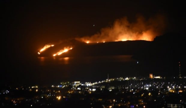 Bodrum'da korkutan yangın!