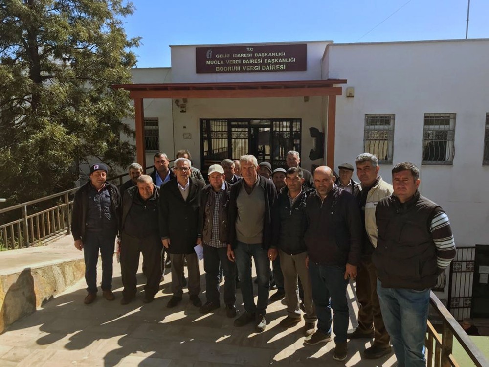 Bodrum’da köylü üreticiye vergi şoku çözüme kavuştu 
