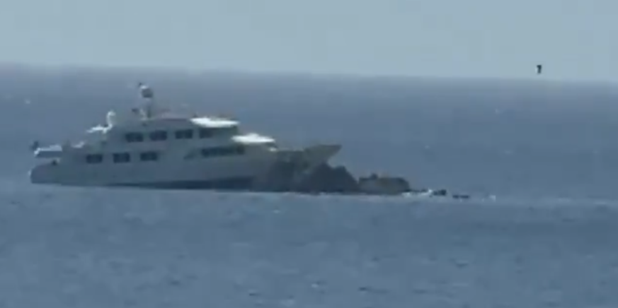 Bodrum’da lüks süperyat kayalıklara çarptı! Monte Carlo’nun sahibi bakın kim çıktı