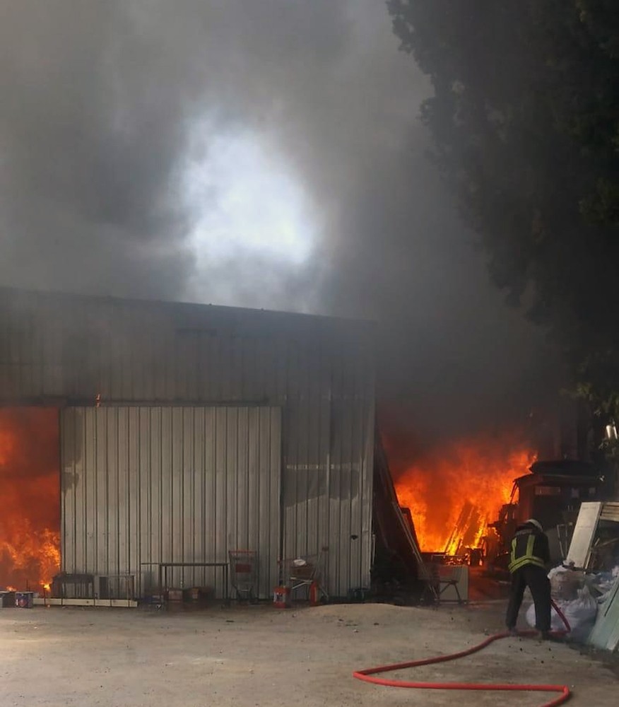 Bodrum’da marangoz atölyesinde yangın 