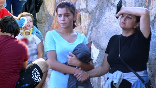 Bodrum’da minik çocuğu kanlar içinde görenler şok oldu