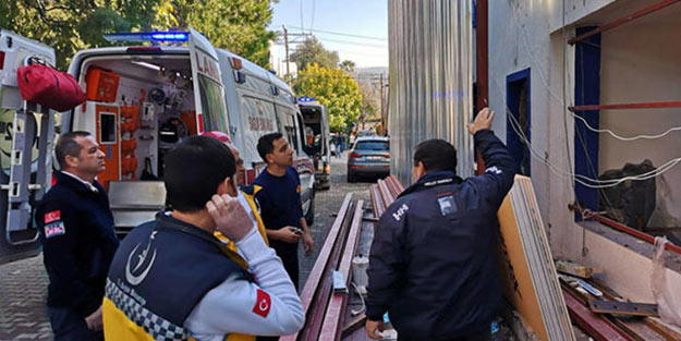 Bodrum'da tadilat yapılan bina çöktü! 5 yaralı