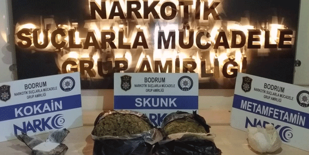 Bodrum'da uyuşturucu operasyonu! İki şüpheli enselendi