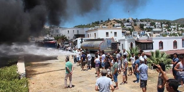 Bodrum'daki çocuk parkında faciadan dönüldü