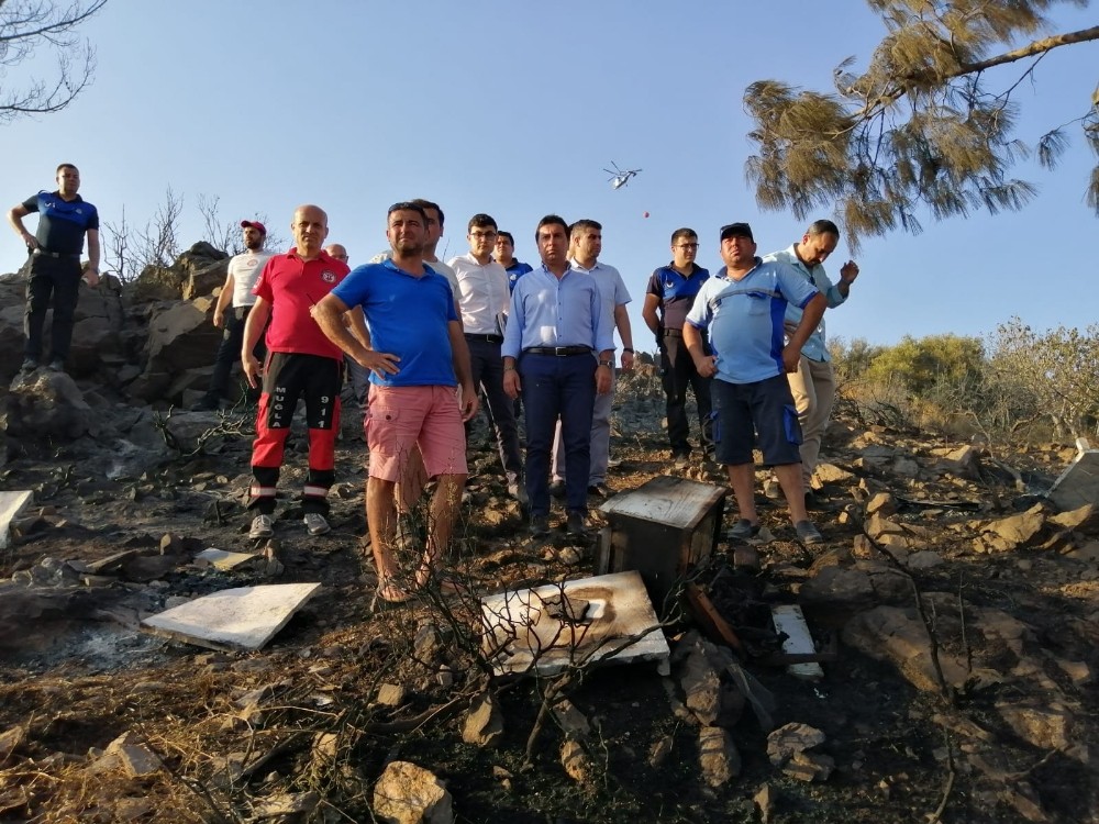 Bodrum’daki yangın 6 saat sonra söndürüldü 