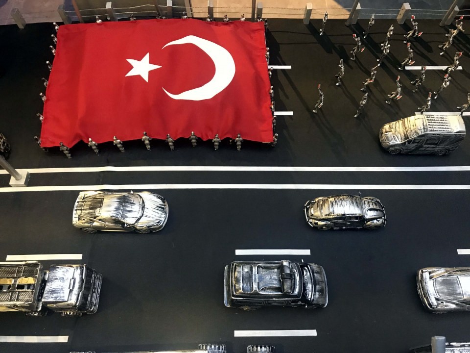 Boğazdaki direniş minyatür objelerle canlandırıldı
