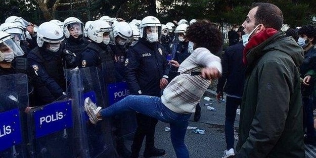 Boğaziçi provokatörlerinden bir skandal daha: Kürdistan halkının önderi...