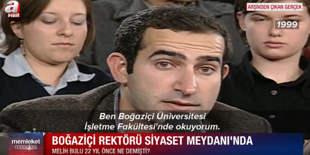 Boğaziçi Üniversitesi Rektörü Melih Bulu'nun 22 yıl önce televizyondaki konuşması ortaya çıktı