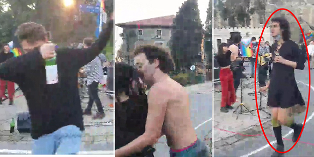 Boğaziçi Üniversitesi'nde ahlaksızlık! Ellerinde içki şişeleri ile rektör istifasını istiyorlar
