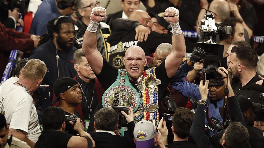 Boksta ağır sıklet unvan maçının galibi Fury