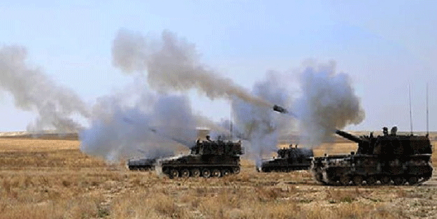 Bölge PYD için cehenneme döndü! TSK bombardımana tuttu