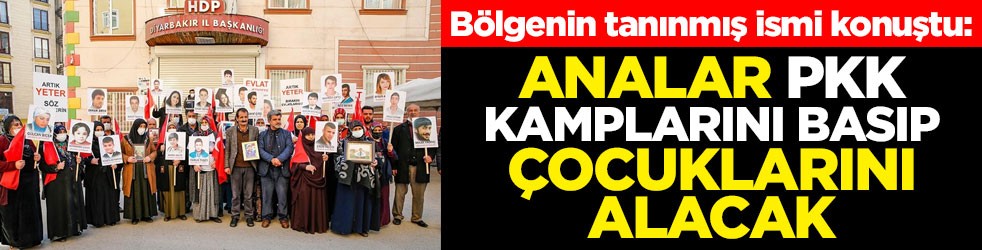 Bölgenin tanınmış ismi konuştu: Analar PKK kamplarını basıp çocuklarını alacak