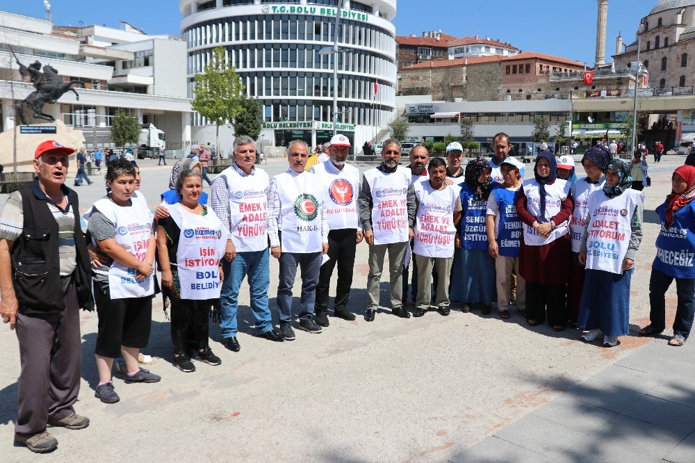 Bolu Belediyesinde işten çıkarılan işçiler 125 gündür eylemde 