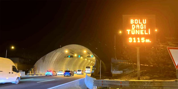 Bolu Dağı Tüneli'nde Bayram Yoğunluğu