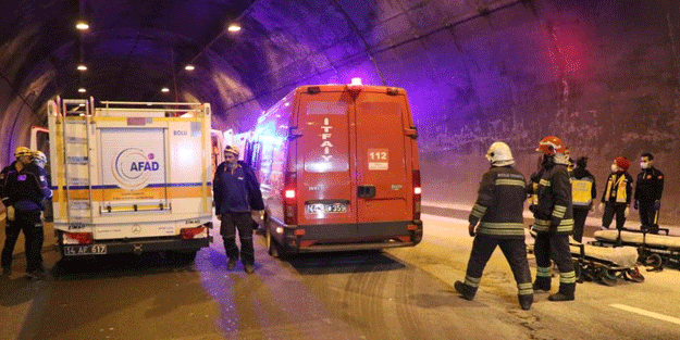 Bolu Dağı Tüneli'nde hareketli saatler