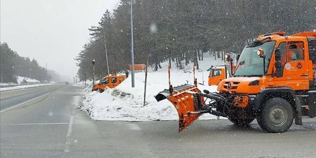 Bolu Dağı'nda kar yağışı başladı