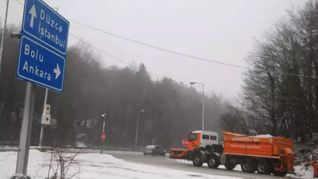 Bolu Dağı'nda kar ve sis alarmı!