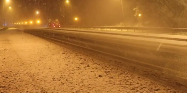 Bolu Dağı'nda kar yağışı başladı