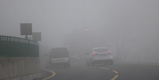 Bolu Dağı'nda sis etkili oldu