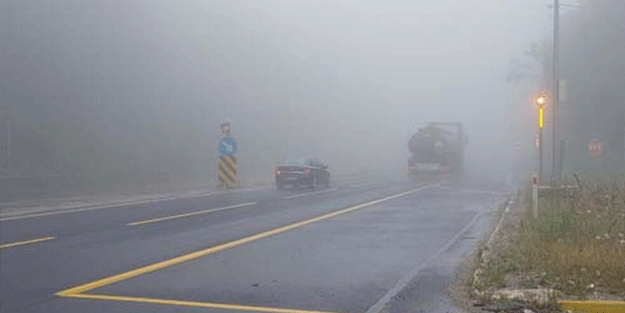 Bolu Dağı'nda sis etkili oldu