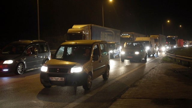 Bolu Dağı'nda trafik kilit