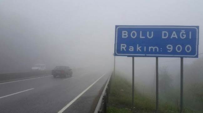 Bolu Dağı'nda yoğun sis