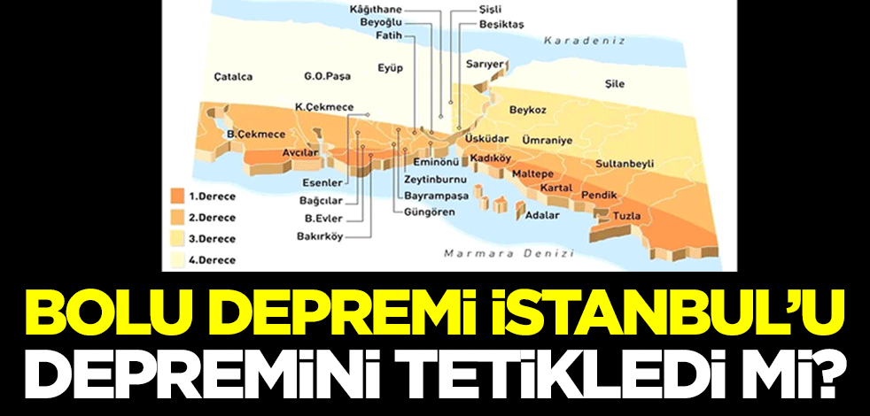 Bolu depremi, İstanbul depremini tetikledi mi?
