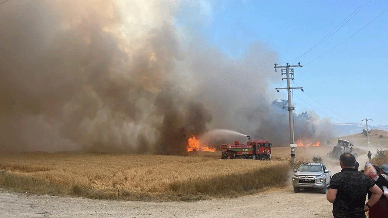 Bolu Mudurnu’da çıkan yangın kontrol altına alındı