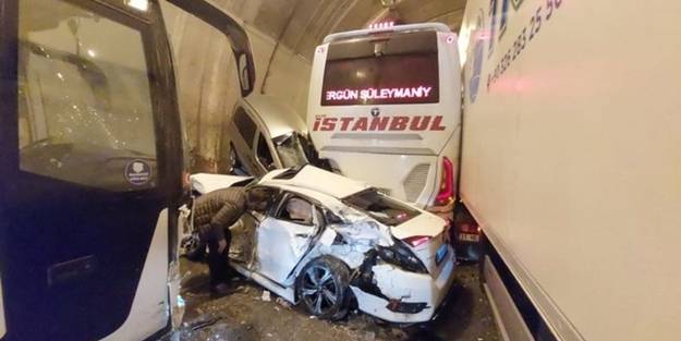 Bolu Tüneli'ndeki kazadan acı haber geldi!