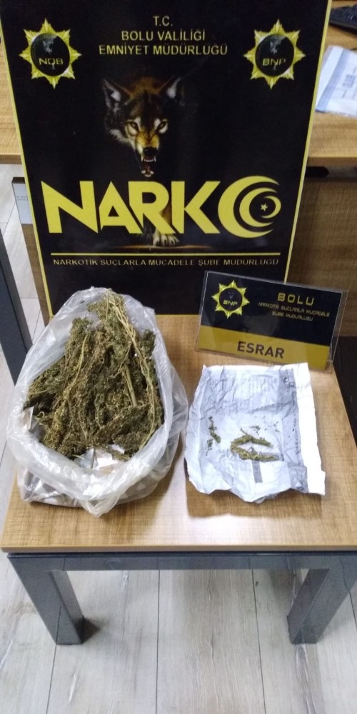 Bolu’da 332 gram uyuşturucu yakalanan 2 kişi gözaltına alındı 