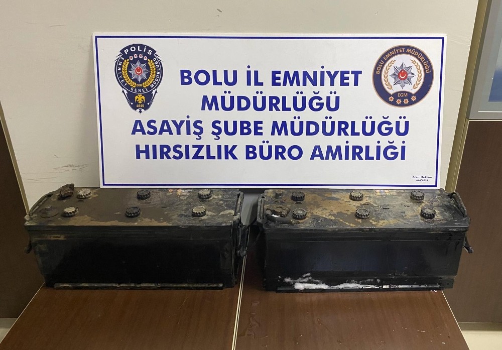 Bolu’da akü hırsızlığı yapan 3 kişi adliyeye sevk edildi 