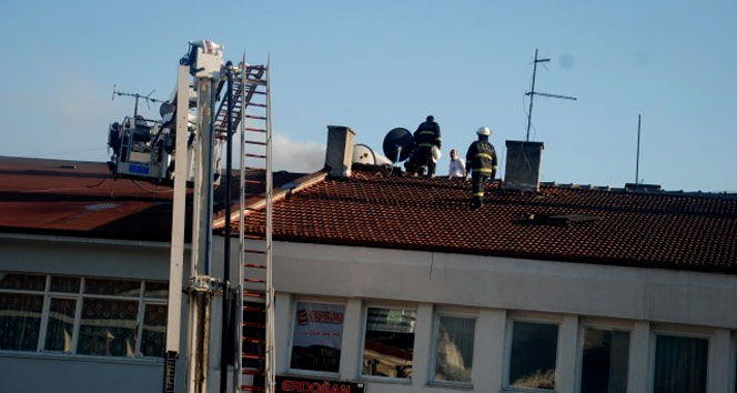Bolu’da baca yangını korkuttu